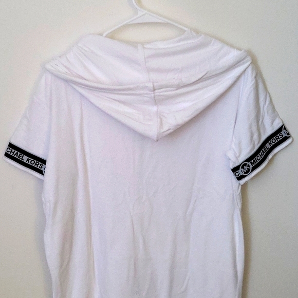 Michael Kors women's Terry Cover-up Hoodie Dress - Picture 6 of 9